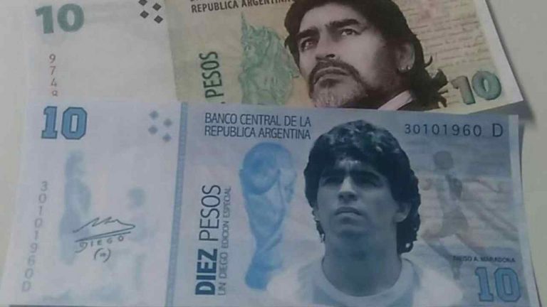 maradona 10 pesos